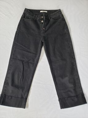 KanCan Black Straight-Leg High-Rise Jeans